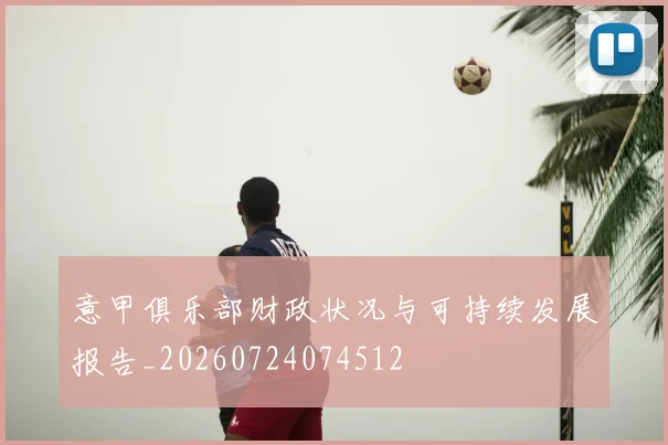 意甲俱乐部财政状况与可持续发展报告_20260724074512